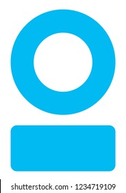 An Illustrated Icon Isolated on a Background - Full Pie Chart