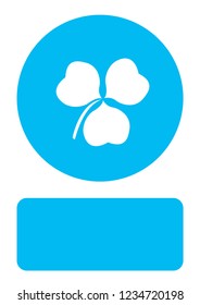 An Illustrated Icon Isolated on a Background - Clover