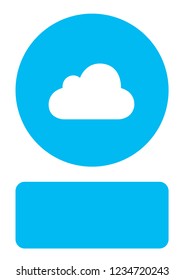 An Illustrated Icon Isolated on a Background - Cloud