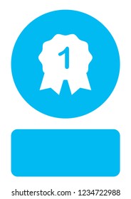 An Illustrated Icon Isolated on a Background - 1st Place Rosette