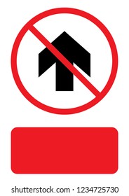An Illustrated Icon Isolated on a Background - Arrow Up