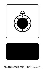 An Illustrated Icon Isolated on a Background - Stopwatch Complete