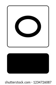 An Illustrated Icon Isolated on a Background - Whole Note