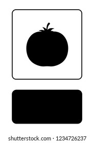 An Illustrated Icon Isolated on a Background - Tomato