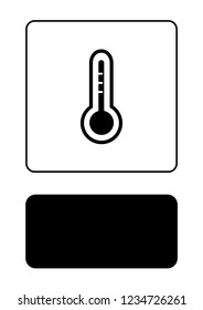 An Illustrated Icon Isolated on a Background - Thermometer