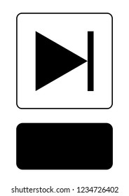 An Illustrated Icon Isolated on a Background - Step Forward