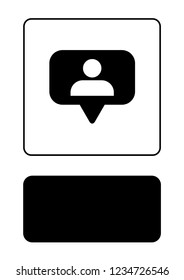 An Illustrated Icon Isolated on a Background - Social Media Person
