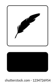 An Illustrated Icon Isolated on a Background - Quill