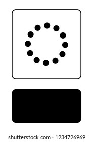 An Illustrated Icon Isolated on a Background - Round Loading