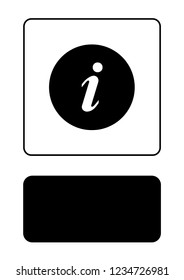 An Illustrated Icon Isolated on a Background - Round Information