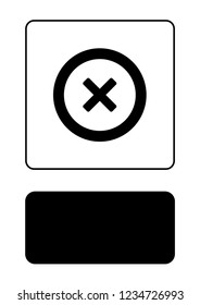 An Illustrated Icon Isolated on a Background - Round Cross-79