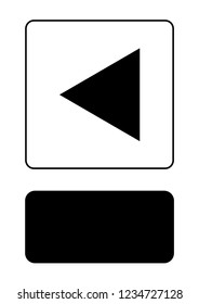 An Illustrated Icon Isolated on a Background - Play Back