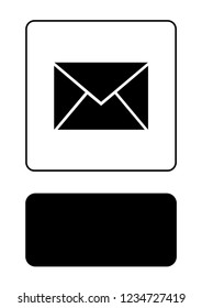 An Illustrated Icon Isolated on a Background - Mail Unread