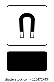 An Illustrated Icon Isolated on a Background - Magnet