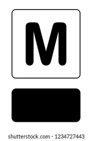 An Illustrated Icon Isolated on a Background - M