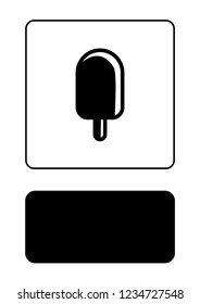 An Illustrated Icon Isolated on a Background - Ice Lolly