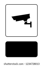 An Illustrated Icon Isolated on a Background - Closed Circuit Television Camera