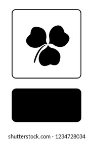 An Illustrated Icon Isolated on a Background - Clover