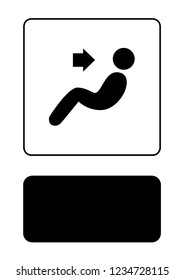 An Illustrated Icon Isolated on a Background - Face Fans