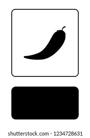 An Illustrated Icon Isolated on a Background - Chilli Pepper