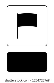 An Illustrated Icon Isolated on a Background - Arc Flag