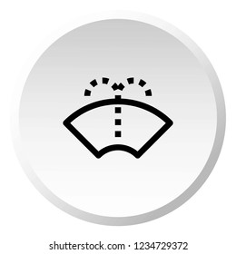 An Illustrated Icon Isolated on a Background - Windscreen Wipers Spray Light