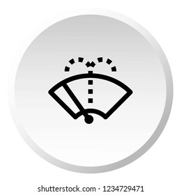An Illustrated Icon Isolated on a Background - Washer Fluid Reminder Light