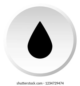 An Illustrated Icon Isolated on a Background - Water Drop