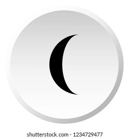 An Illustrated Icon Isolated on a Background - Waning Gibbous Moon-96