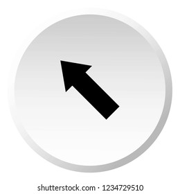 An Illustrated Icon Isolated on a Background - Upper Left Arrow