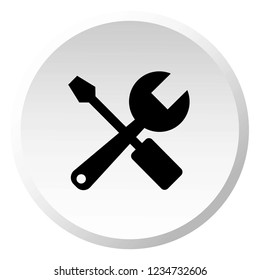 An Illustrated Icon Isolated on a Background - Tools