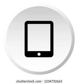 An Illustrated Icon Isolated on a Background - Tablet