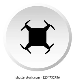 An Illustrated Icon Isolated on a Background - Square Drone