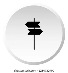 An Illustrated Icon Isolated on a Background - Sign Post Left Right