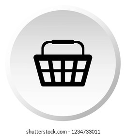 An Illustrated Icon Isolated on a Background - Shopping Basket