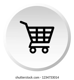 An Illustrated Icon Isolated on a Background - Shopping Trolley
