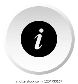 An Illustrated Icon Isolated on a Background - Round Information