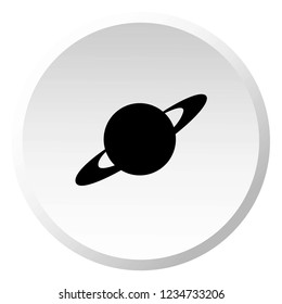 An Illustrated Icon Isolated on a Background - Ring Planet