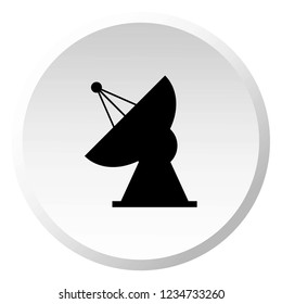 An Illustrated Icon Isolated on a Background - Radio Telescope