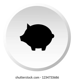 An Illustrated Icon Isolated on a Background - Pig