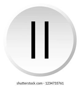 An Illustrated Icon Isolated on a Background - Pause
