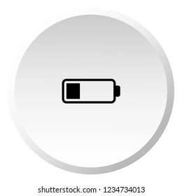 An Illustrated Icon Isolated on a Background - Low Battery