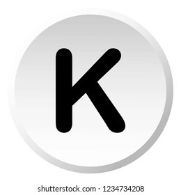 An Illustrated Icon Isolated on a Background - K