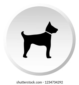An Illustrated Icon Isolated on a Background - Guard Dog
