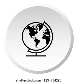 An Illustrated Icon Isolated on a Background - Globe North America  South America