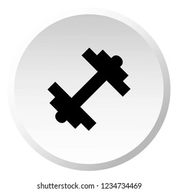 An Illustrated Icon Isolated on a Background - Dumbbell
