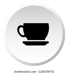An Illustrated Icon Isolated on a Background - Cup and Saucer