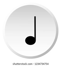 An Illustrated Icon Isolated on a Background - Crotchet