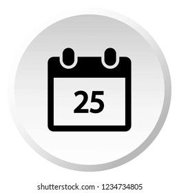 An Illustrated Icon Isolated on a Background - Daily Calendar