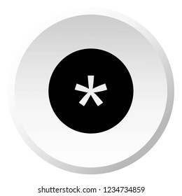 An Illustrated Icon Isolated on a Background - Circle Asterisk Filled